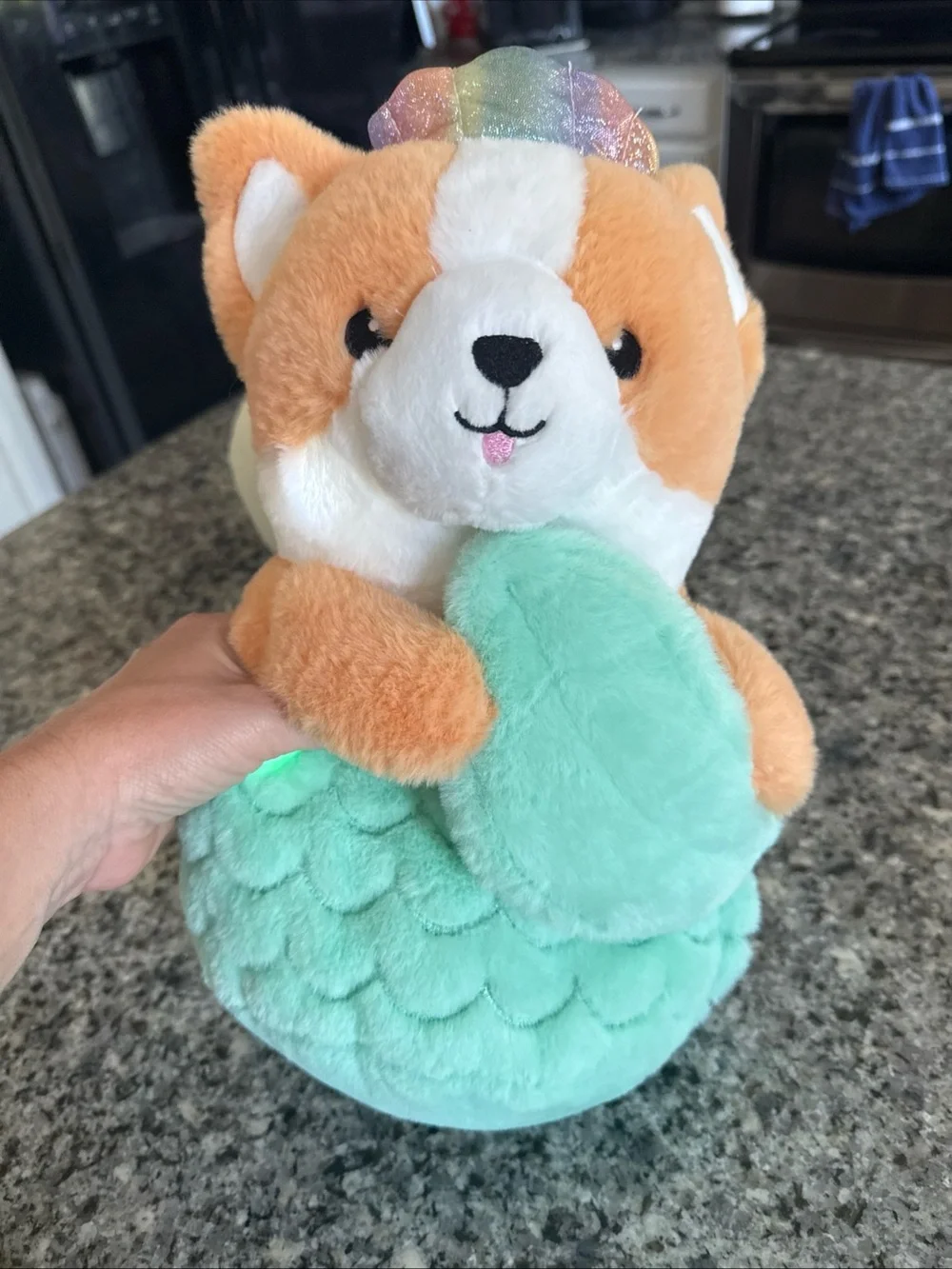 FAO Schwarz Light Up Plush Stuffy Cat Mermaid Rainbow & Glow Brights Corgi Plush